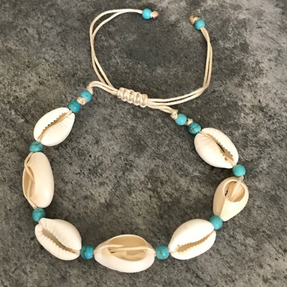 🐚 Seashell x Howlite Anklet 🐚 - Picture 6 of 7